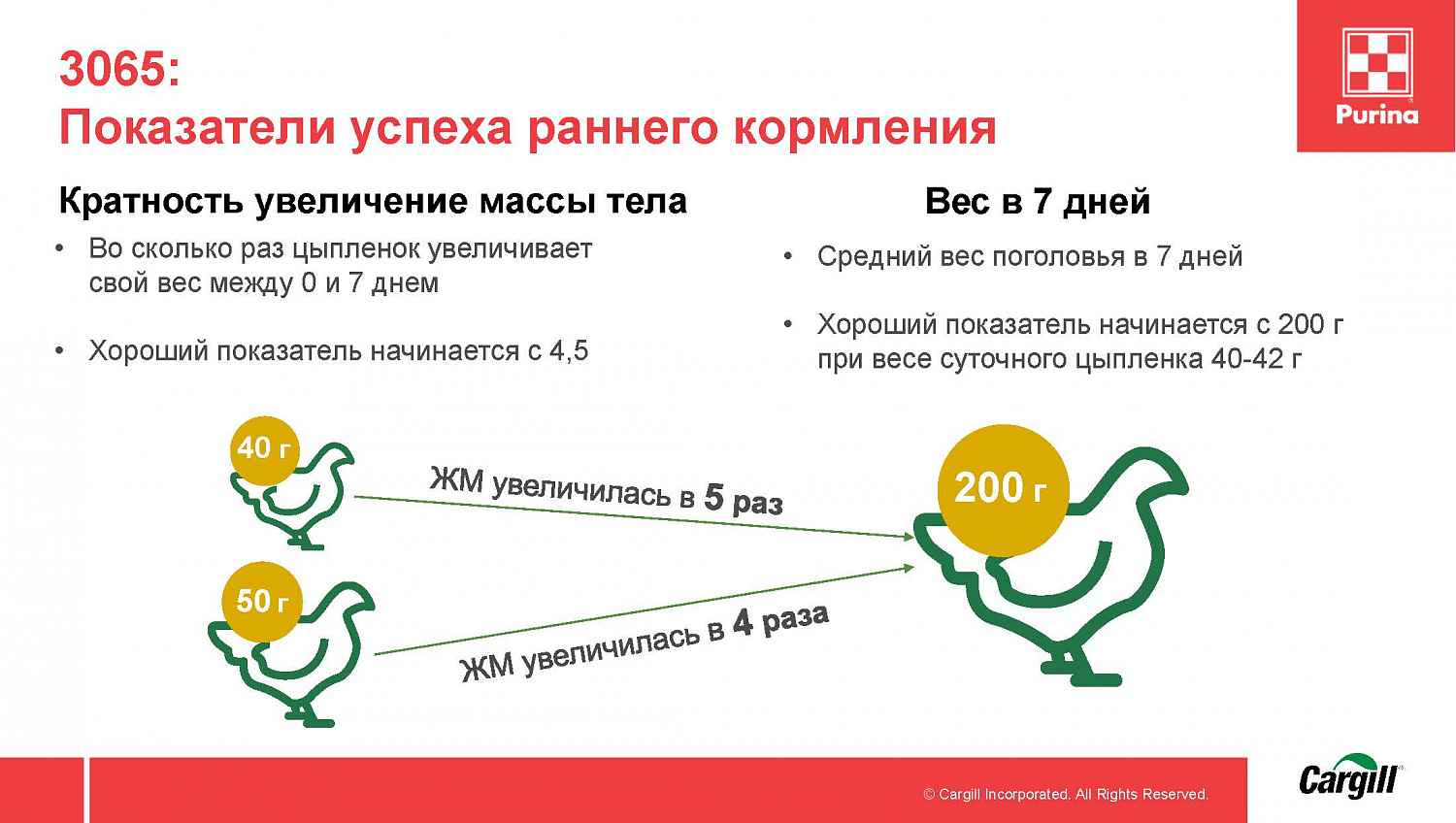Комбикорм Purina® для бройлеров ПРО-старт ПРОФИ от 0 - 10 дней (протеин 23%), 25 кг